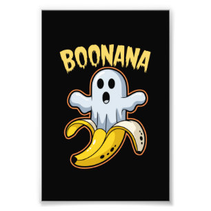 Boonana Niedlich Ghost Banana Halloween Fotodruck