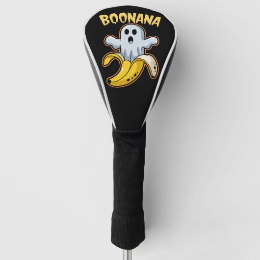 Boonana Niedlich Ghost Banana Halloween Golf Headcover (Vorderseite)