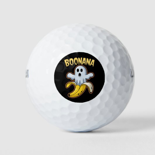 Boonana Niedlich Ghost Banana Halloween Golfball (Vorderseite)