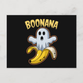 Boonana Niedlich Ghost Banana Halloween Postkarte (Vorderseite)