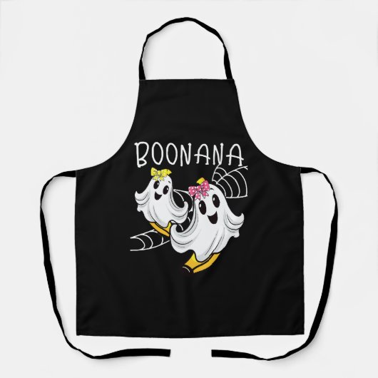 Boonana Niedlich Ghost Banana Halloween Schürze (Vorderseite)