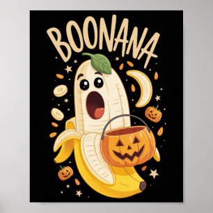 Boonana Niedlich Ghost Nana Halloween Kostüm Men W Poster