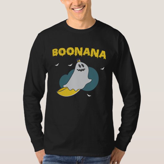 Boonana Scary Halloween Ghost Banana Costume T-Shirt (Vorderseite)
