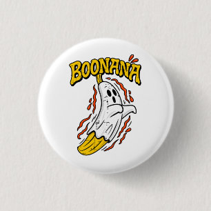Boonana Süßer Geist Banane Halloween Button