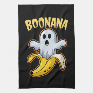 Boonana Süßer Geist Banane Halloween Geschirrtuch