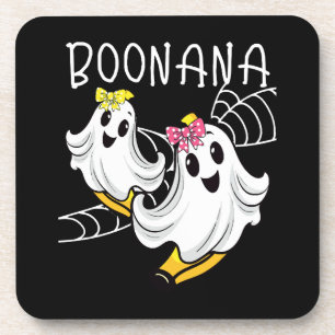 Boonana Süßer Geist Banane Halloween Getränkeuntersetzer