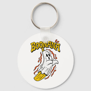 Boonana Süßer Geist Banane Halloween Schlüsselanhänger
