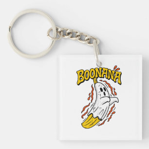 Boonana Süßer Geist Banane Halloween Schlüsselanhänger