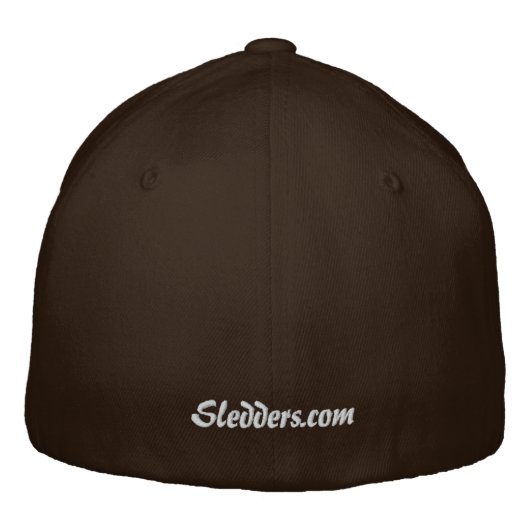 "BoonDocker" FlexFit Brown Sledders.com Hat Bestickte Kappe (Rückseite)