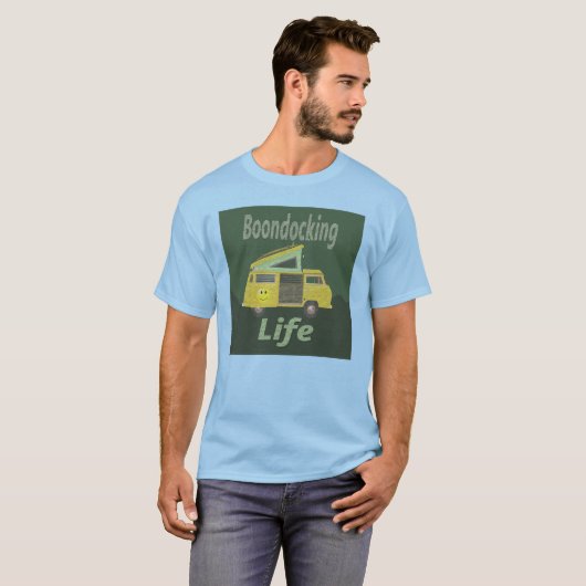 Boondocking-Design T-Shirt (Vorne ganz)