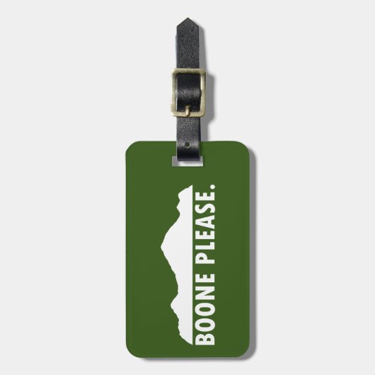 Boone Bitte Gepäckanhänger (Vorderseite vertikal)