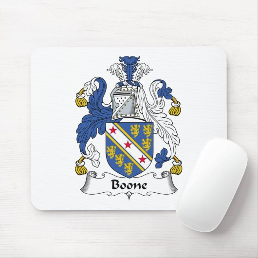 Boone Familienwappen Mousepad (Mit Mouse)