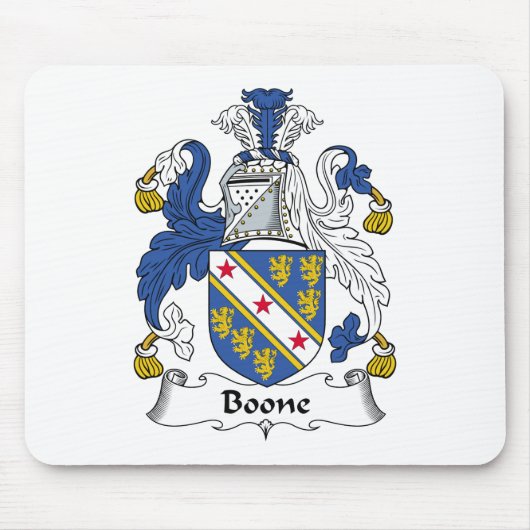 Boone Familienwappen Mousepad (Vorne)