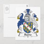 Boone Familienwappen Postkarte (Vorne/Hinten)