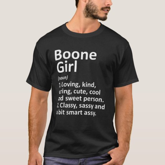 BOONE GIRL NC NORTH CAROLINA Funny City Home Roots T-Shirt (Vorderseite)
