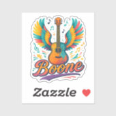 Boone Gitarre Aufkleber (Blatt)