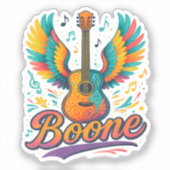 Boone Gitarre Aufkleber (Vorderseite)