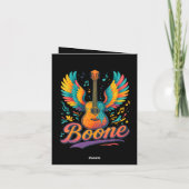 Boone Gitarre Feiertagskarte (Rückseite)
