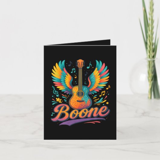 Boone Gitarre Feiertagskarte (Vorderseite)