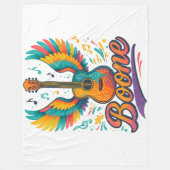 Boone Gitarre Fleecedecke (Vorderseite)