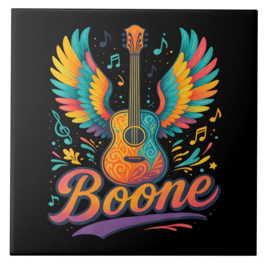 Boone Gitarre Fliese (Vorderseite)