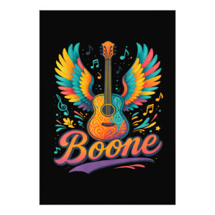 Boone Gitarre Fotodruck