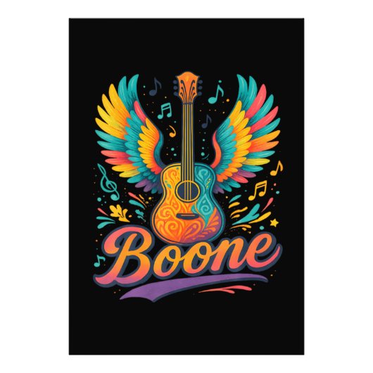 Boone Gitarre Fotodruck (Vorne)