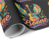 Boone Gitarre Geschenkpapier (Rolleneckpunkt)