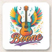 Boone Gitarre Getränkeuntersetzer (Vorderseite)