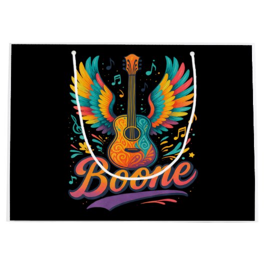 Boone Gitarre Große Geschenktüte (Vorderseite)