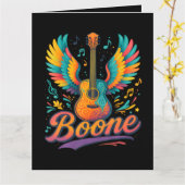 Boone Gitarre Karte (Gelbe Blume)