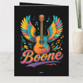 Boone Gitarre Karte (Rückseite)