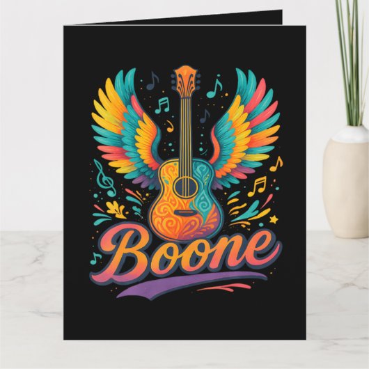 Boone Gitarre Karte (Vorderseite)