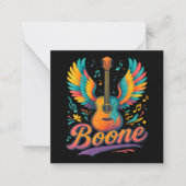 Boone Gitarre Mitteilungskarte (Vorderseite)