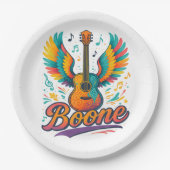 Boone Gitarre Pappteller (Vorderseite)