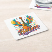 Boone Gitarre Rechteckiger Pappuntersetzer (angewinkelt)