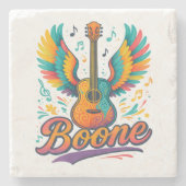 Boone Gitarre Steinuntersetzer (Vorderseite)