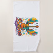 Boone Gitarre Strandtuch (Vorderseite)
