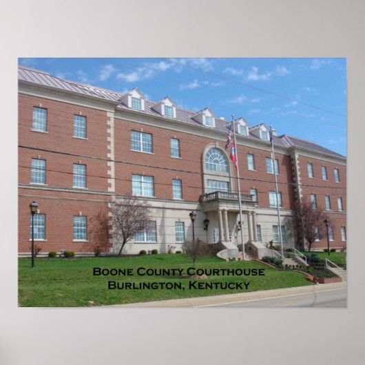 Boone Landkreis Courthouse Poster (Vorne)