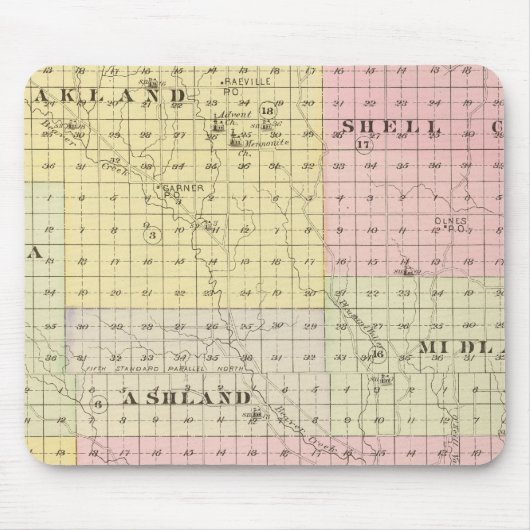 Boone Landkreis, Nebraska Mousepad (Vorne)