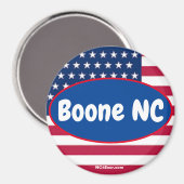 Boone NC Patriotic Places Magnet (Vorderseite/Rückseite)
