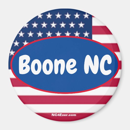 Boone NC Patriotic Places Magnet (Vorne)