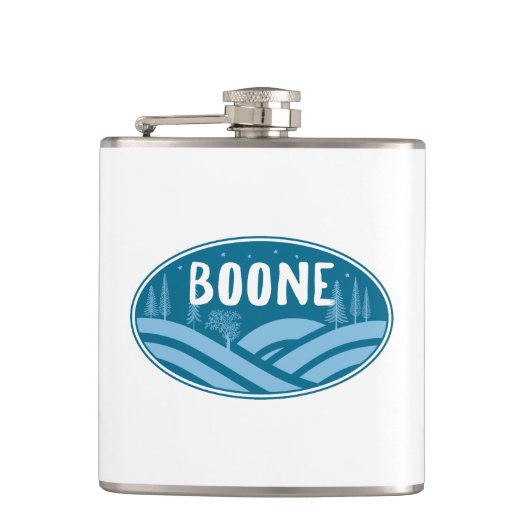 Boone North Carolina Außenbereich Flachmann (Vorderseite)
