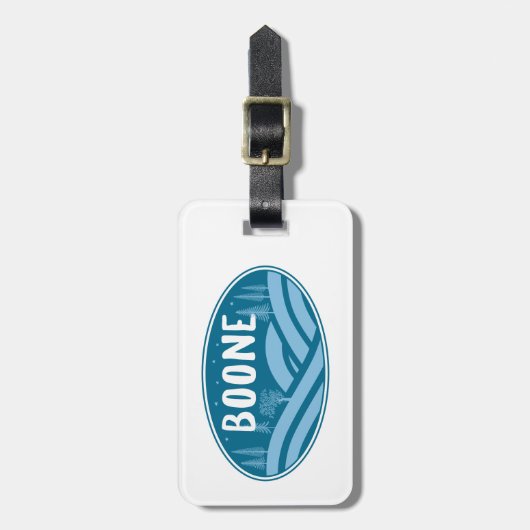 Boone North Carolina Außenbereich Gepäckanhänger (Vorderseite vertikal)