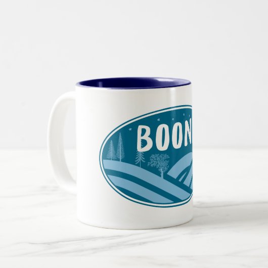 Boone North Carolina Außenbereich Zweifarbige Tasse (Vorderseite Links)