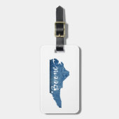 Boone North Carolina Holzkörner Gepäckanhänger (Vorderseite vertikal)