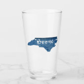 Boone North Carolina Holzkörner Glas (Vorderseite)