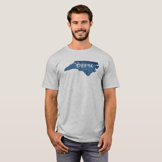 Boone North Carolina Holzkörner T-Shirt (Vorne ganz)