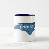 Boone North Carolina Holzkörner Zweifarbige Tasse (Mittel)