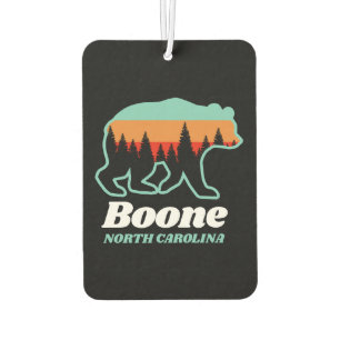Boone North Carolina Mountain Bär Retro Autolufterfrischer